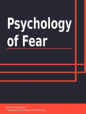 cover image of Psychology of Fear